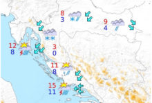 Od sutra znatno hladnije uz snijeg