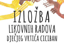 Izložba likovnih radova Dječjeg vrtića Ciciban