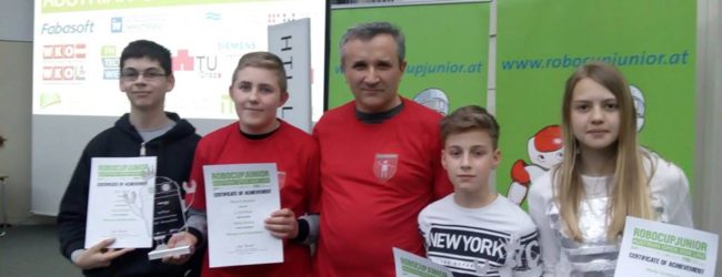 Otočki robotičari zlatni i brončani na RoboCup Junior Austria Open 2018.