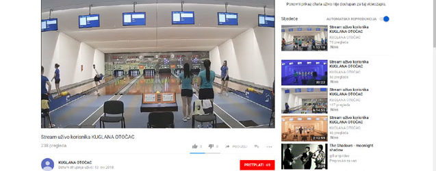 Utakmice u otočkoj kuglani uživo putem interneta
