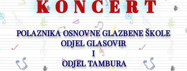 Završni koncert polaznika glazbene škole