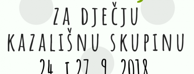 GPOU Otočac osniva Dječju kazališnu skupinu