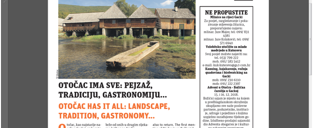 Otočac u specijalnom izdanju britanskog časopisa The Times