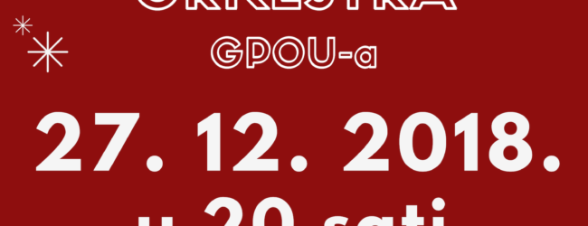 Novogodišnji koncert Tamburaškog orkestra Gackog pučkog otvorenog učilišta