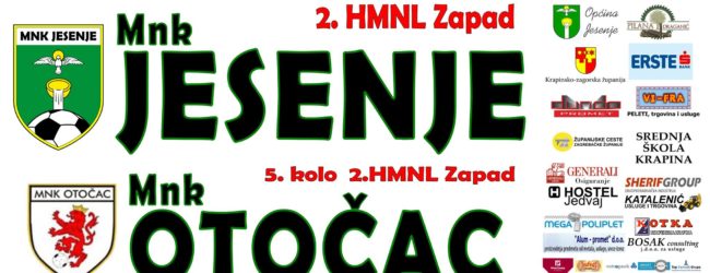 MNK Otočac – MNK Jesenje | 09. studenog u sportskoj dvorani Krapina