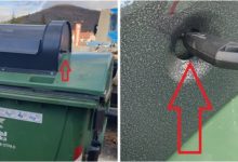 Nepažnjom korisnika oštećen jedan otpadomjer