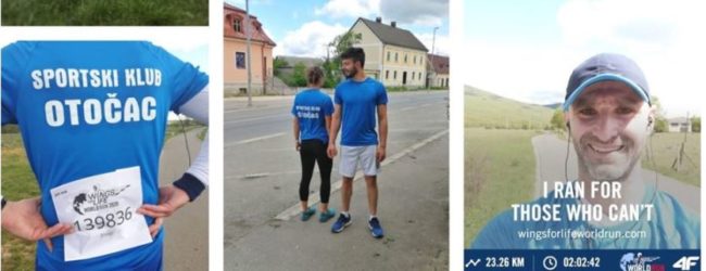 Članovi Sportskog kluba Otočac sudjelovali na virtualnoj utrci Wings for Life World Run