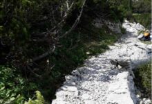 Oštećena Premužićeva staza