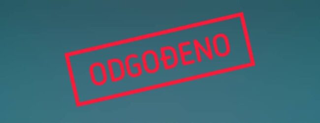 Odgađa se 5. Trk uz Gacku