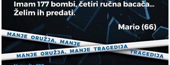 U Otočcu dragovoljno predano 814 komada streljiva