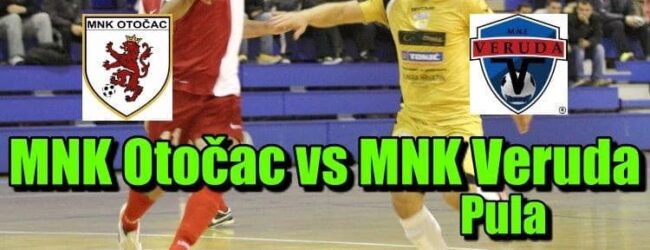 Večeras utakmica MNK Otočac – MNK Veruda