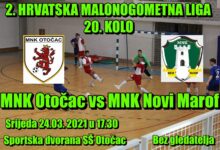 U srijedu MNK Otočac Vs MNK Novi Marof