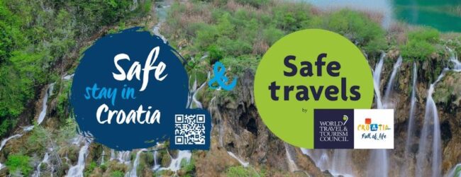 NP Plitvička jezera nositelj nacionalnih oznaka Safe stay i Safe travels