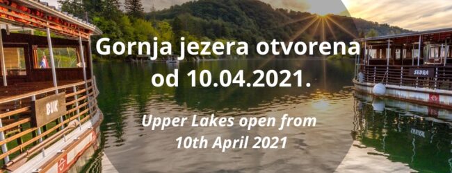 Gornja jezera otvorena za posjetitelje