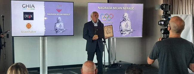 Nikoli Pemperu Nagrada Milan Neralić 2021. za doprinos razvoju sporta