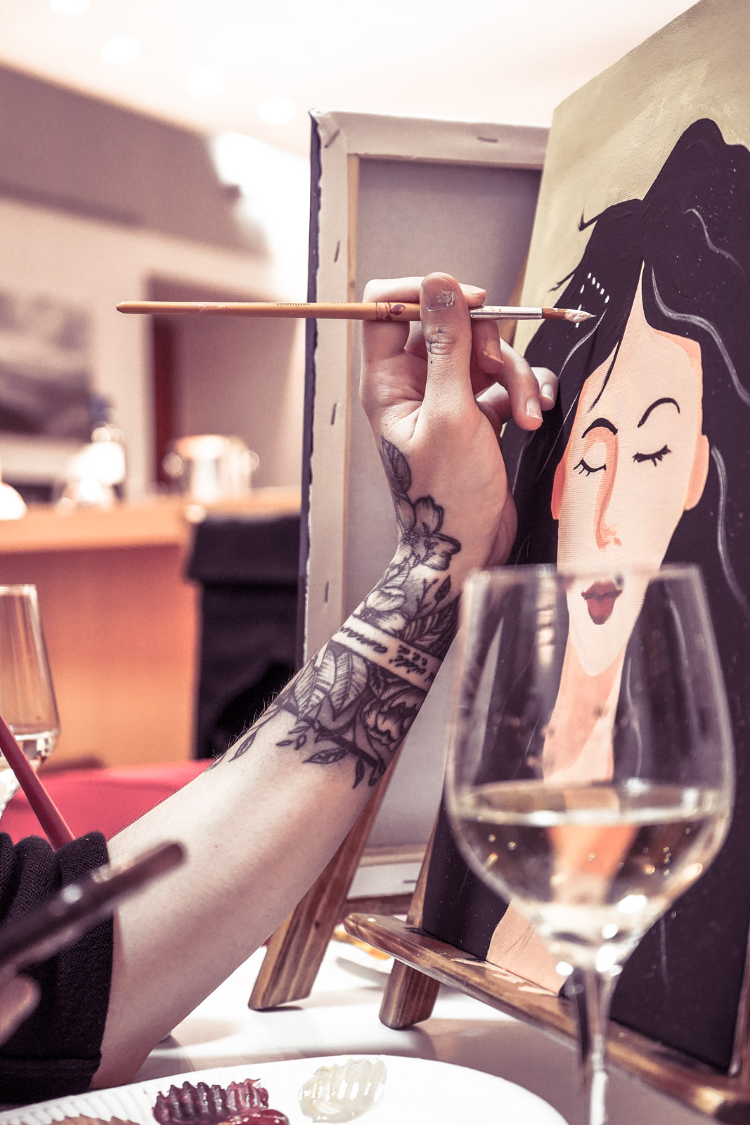 Pineli & vino slikarska zabava u Nacionalnom parku Plitvička jezera