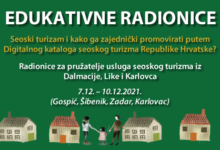 Prijave za radionice “Moj-seoski” u Gospiću, Šibeniku, Zadru i Karlovcu do 6. prosinca