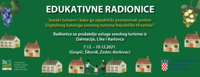 Prijave za radionice “Moj-seoski” u Gospiću, Šibeniku, Zadru i Karlovcu do 6. prosinca