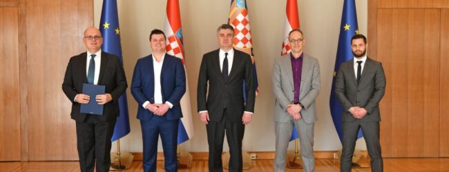 Predsjednik Milanović primio predstavnike nizozemske tvrtke Green Trust koja gradi vjetroelektrane u okolici Otočca