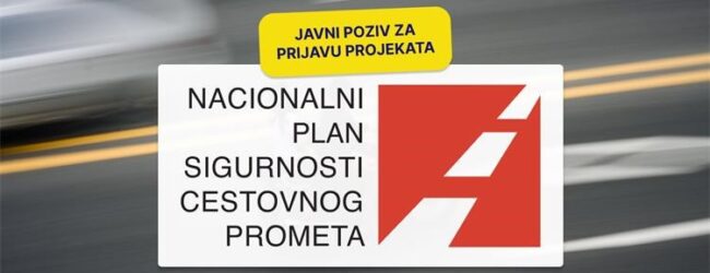 Objavljen Javni poziv za prijavu projekata iz područja sigurnosti cestovnog prometa