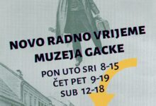 Novo radno vrijeme Muzeja Gacke