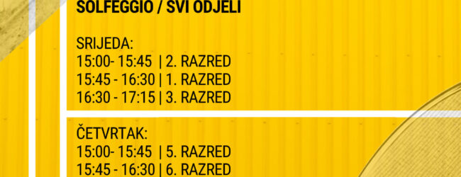 Ovaj tjedan počinje nastava za polaznike glazbene škole u GPOU Otočac