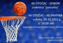U subotu seniorska utakmica između KK Otočac i KK Krapina
