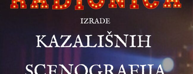 GPOU Otočac organizira radionicu izrade kazališnih scenografija za učenike Srednje škole Otočac