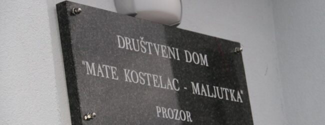 U Prozoru svečano otvoren društveni dom “Mate Kostelac – Maljutka”
