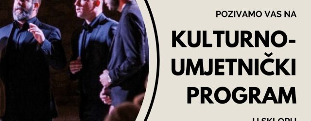 Klapa Munita, HKUD Široka Kula, FD Otočac i tamburaški orkestar u velikoj dvorani Učilišta u Otočcu
