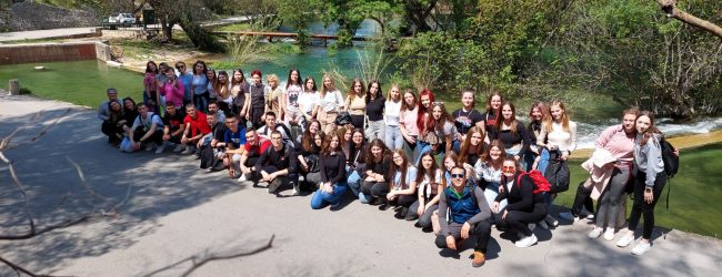 Terenska nastava otočkih gimnazijalaca u NP Krka, Skradin i Šibenik