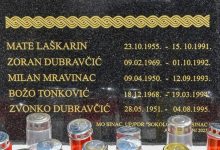 U Sincu otkriven spomenik poginulim hrvatskim braniteljima