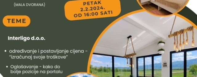 TZG Otočca organizira besplatnu edukaciju za iznajmljivače
