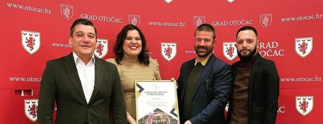 Turističkoj zajednici grada Otočca dodijeljena plaketa portala gradonacelnik.hr
