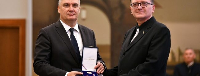 Milan Kranjčević odlikovan Redom Danice hrvatske s likom Marka Marulića