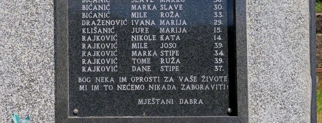 Obilježavanje stradavanja u Dabru i Dana sjećanja na žrtve Domovinskog rata te Dana sjećanja na Vukovar i Škabrnju