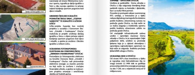 Objavljena brošura ključnih razvojnih ulaganja Ličko-senjske županije