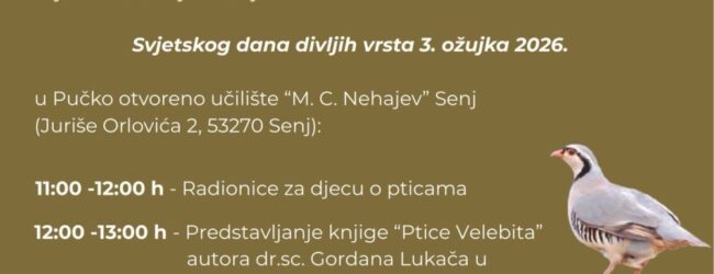 U Senju obilježavanje Svjetskog dana divljih vrsta