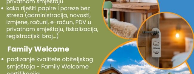 Besplatna edukacija za iznajmljivače u Otočcu