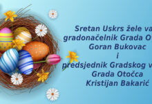 Uskrsna čestitka gradonačelnika Gorana Bukovca