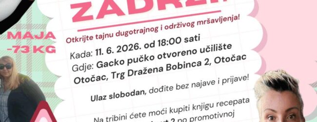 Tribina „Izgubi, zadrži!“ u GPOU Otočac