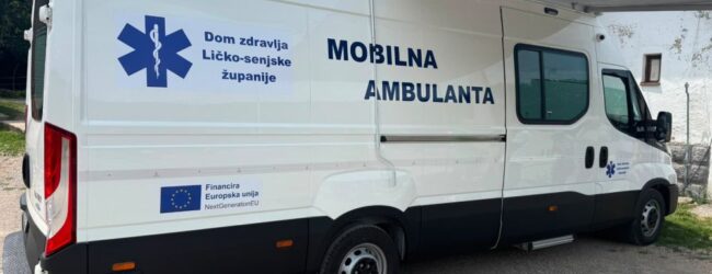 Mobilna ambulanta Ličko-senjske županije krenula s radom: Prva postaja Baške Oštarije