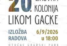 Izložba radova 20. likovne kolonije LIKOM GACKE